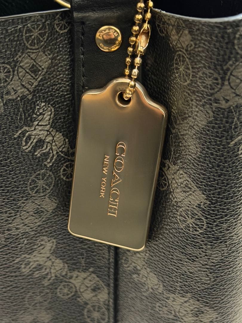 【COACH】タウンバケット ホース＆キャリッジ 2WAY トート ショルダー