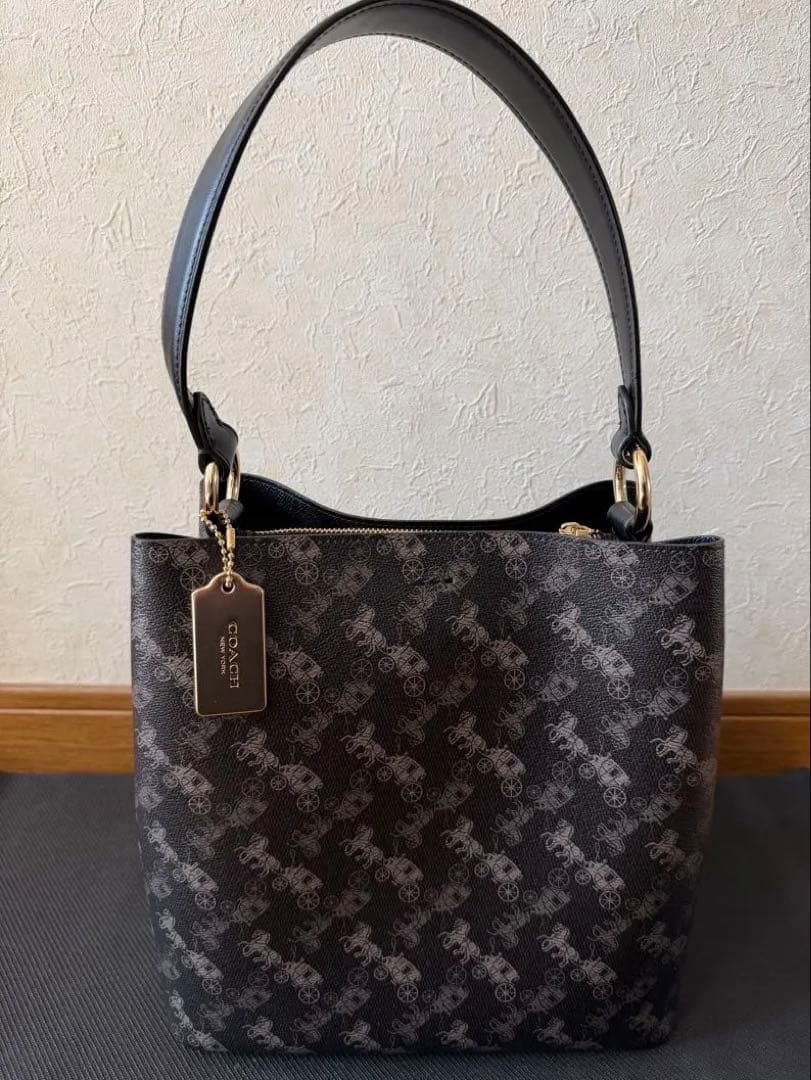 【COACH】タウンバケット ホース＆キャリッジ 2WAY トート ショルダー