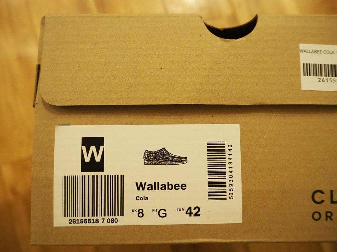 【新品未使用】2025年購入クラークス ワラビー8 ブラウン(コーラ)スエード