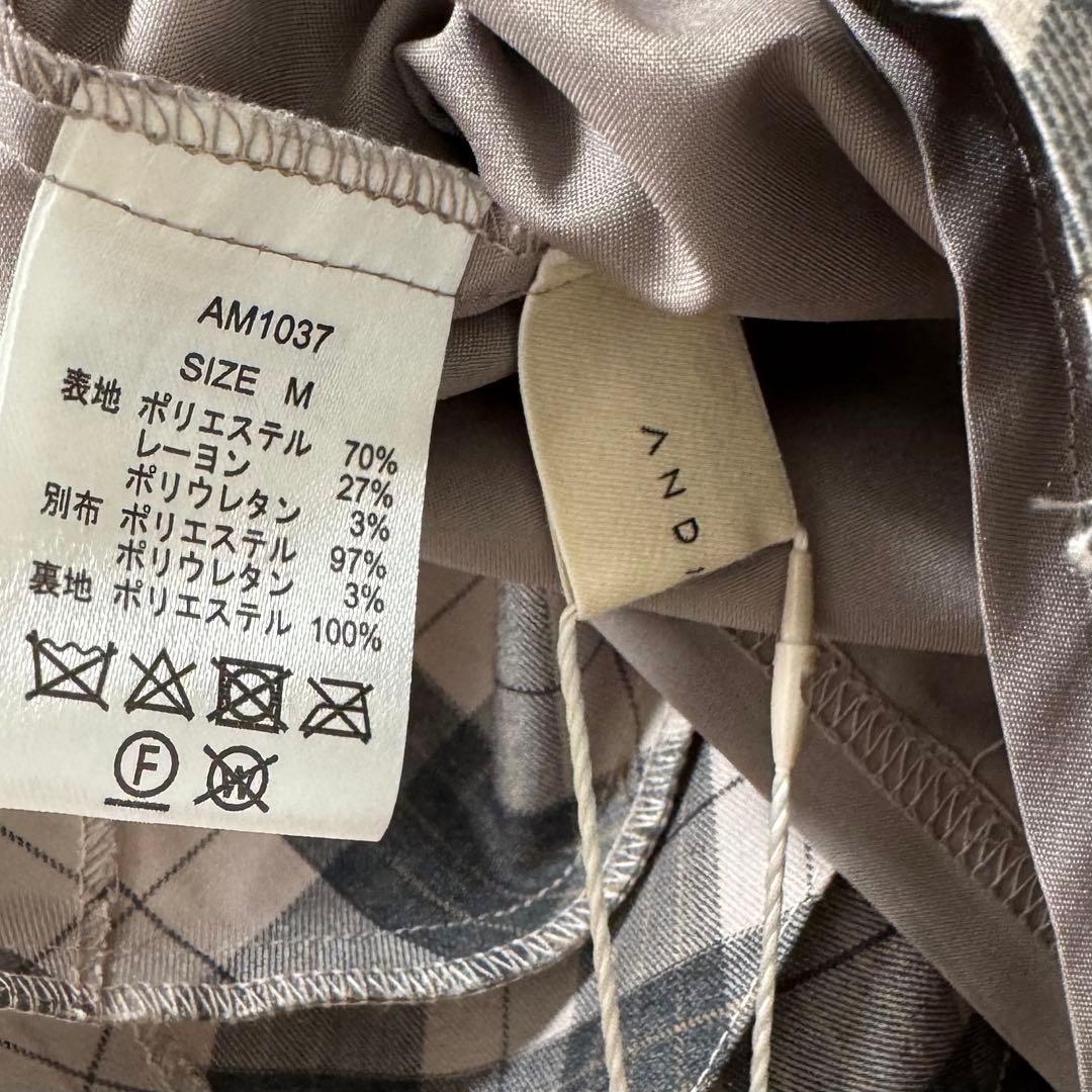 ANDMARY Coco check pleats skirt Mサイズ