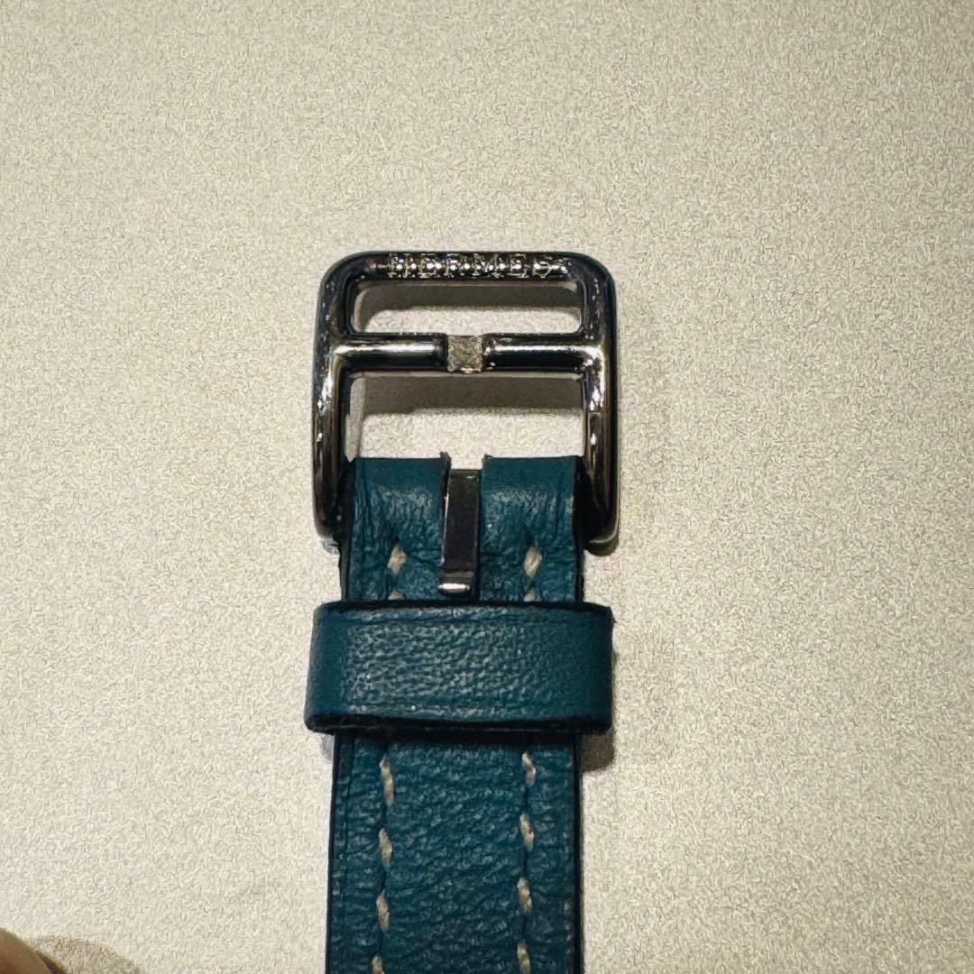 【未使用保管品】エルメス　Hウォッチ　ロング　レザーベルト　尾錠付き