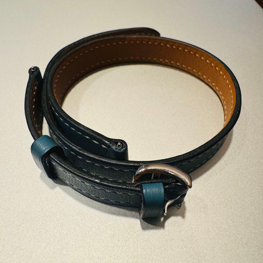 【未使用保管品】エルメス　Hウォッチ　ロング　レザーベルト　尾錠付き