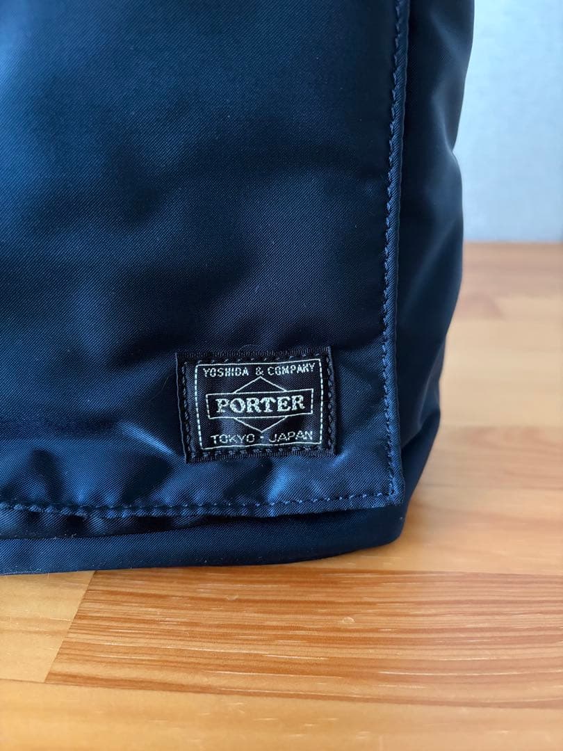 PORTER / TANKER トートバッグ　ネイビー　オレンジ保存袋付き