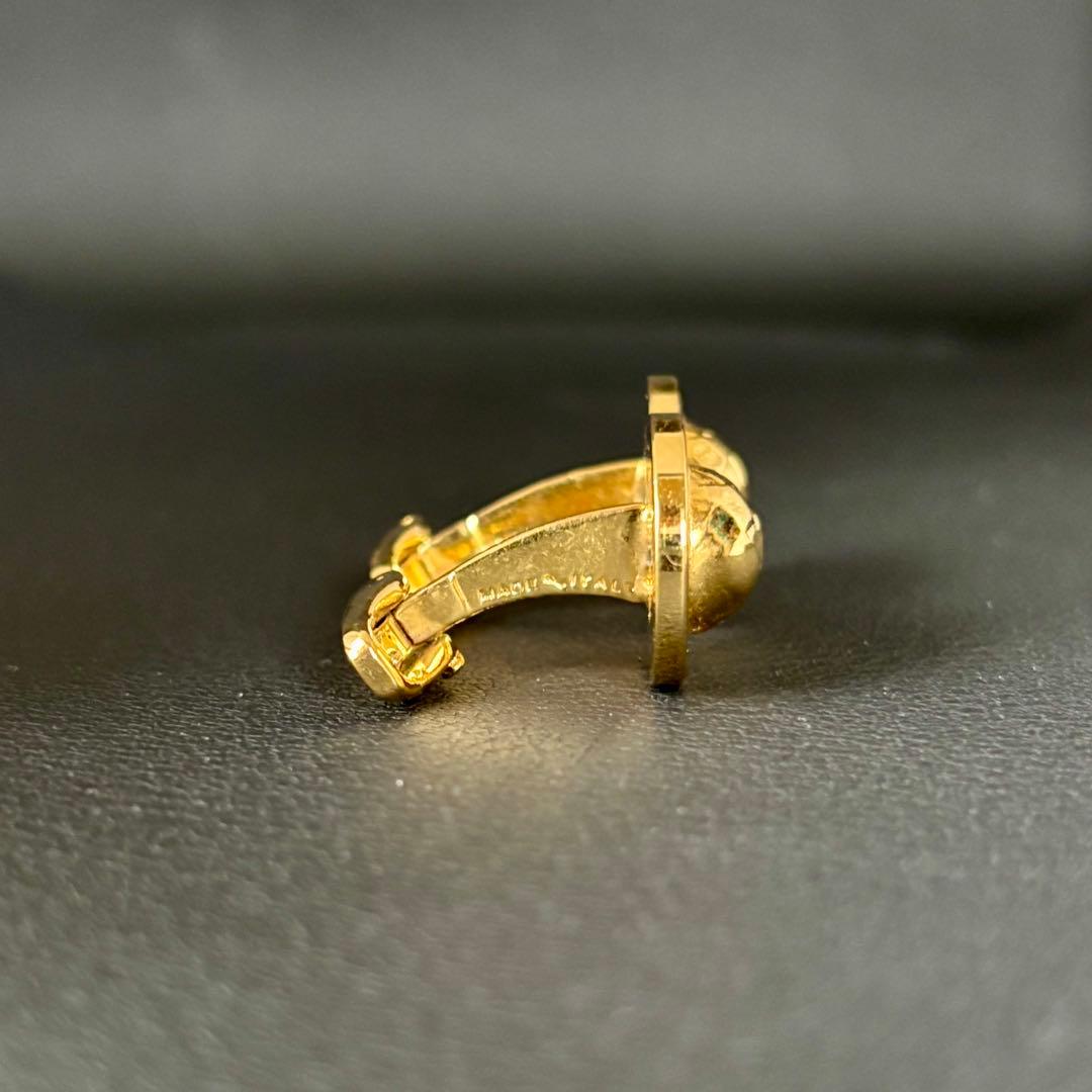 【希少】【セリーヌ】CELINE カフス スターボール ロゴ ゴールドカラー