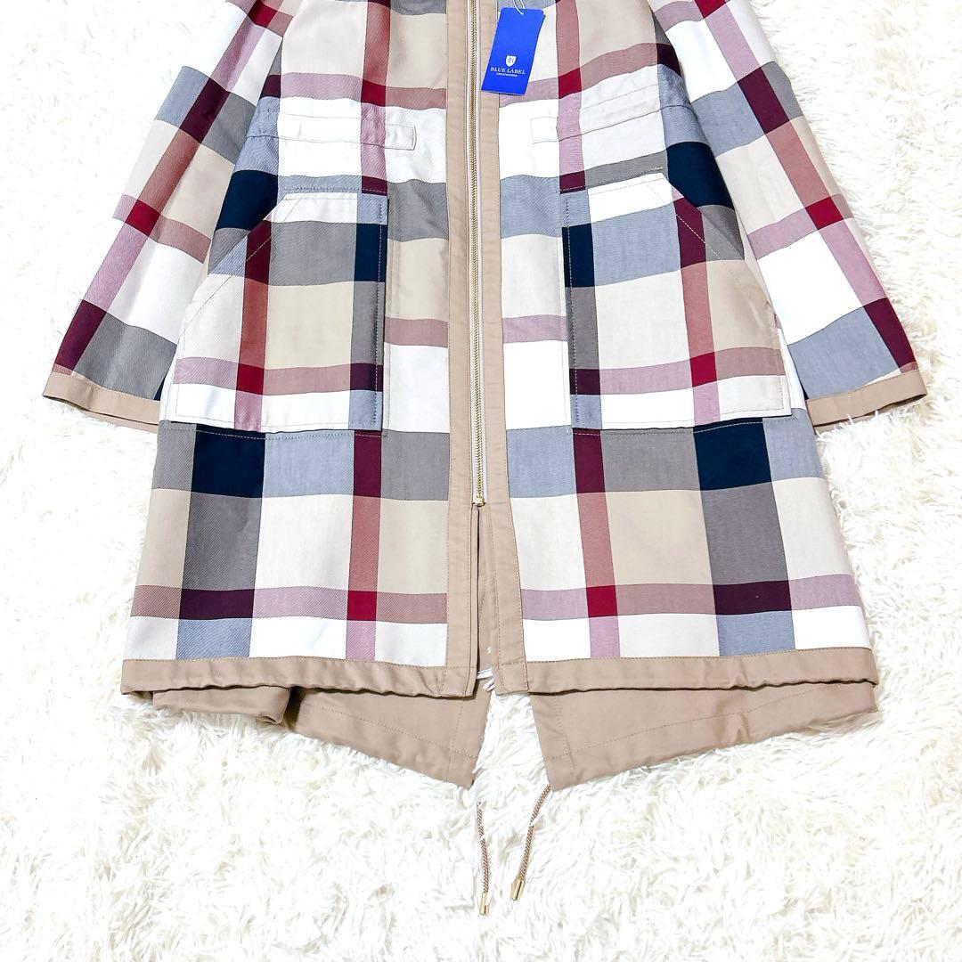 タグ付・高級✨ブルーレーベルクリストブリッジ ノバチェック リバーシブルコート