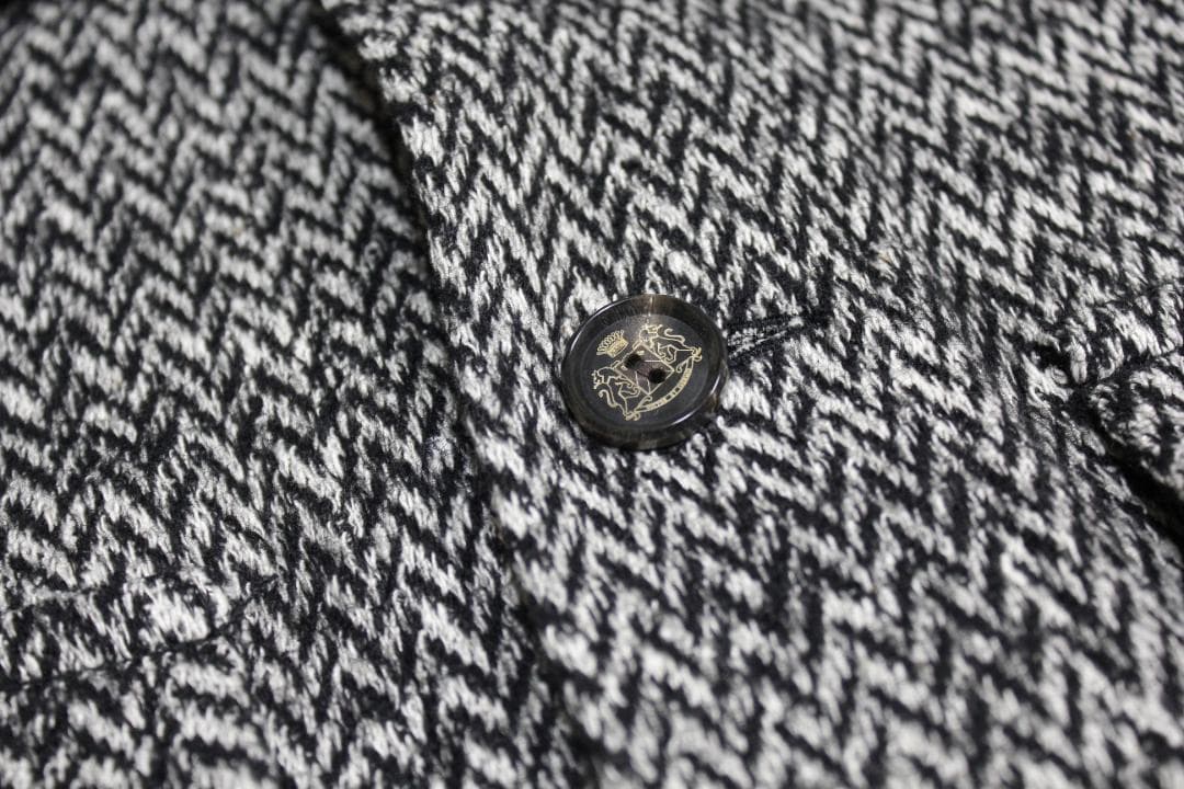 美品 ルシアンペラフィネ 刺繍入 CPO シャツジャケット 灰 S 七分袖 レア