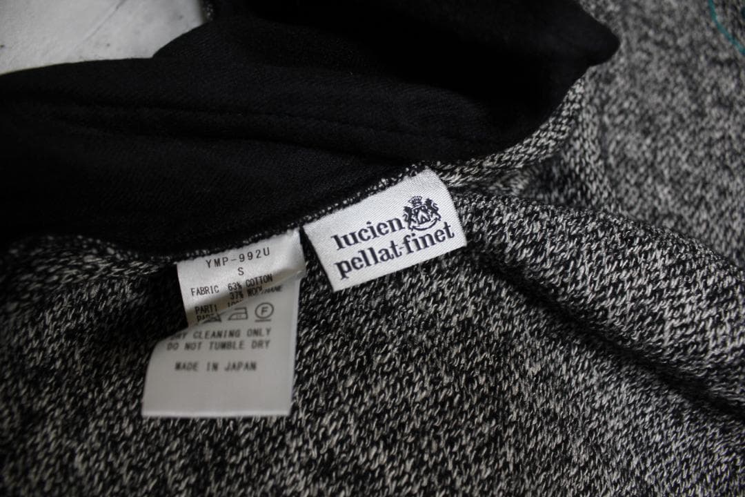 美品 ルシアンペラフィネ 刺繍入 CPO シャツジャケット 灰 S 七分袖 レア