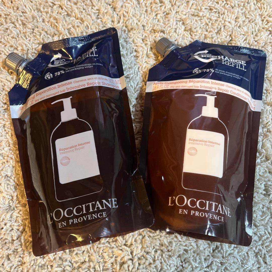 ロクシタン インテンシヴリペア シャンプー　コンディショナー　リンス 詰め替え