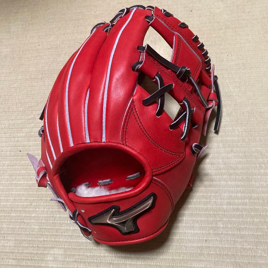 Mizuno Global Elite 硬式グローブ 右投げ用 ラディッシュ