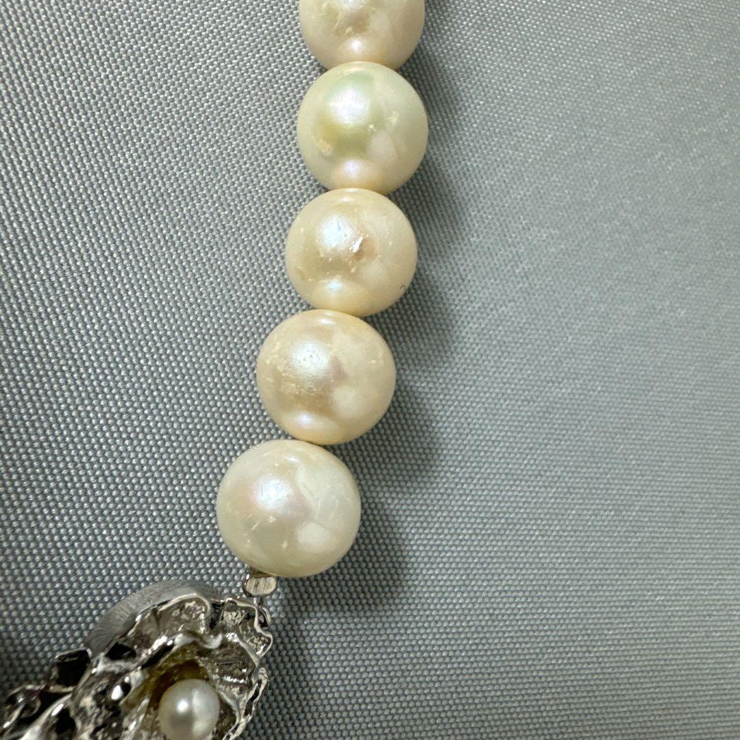 大珠 10mm珠　本真珠　ネックレス　イヤリング　セット あこや 淡水
