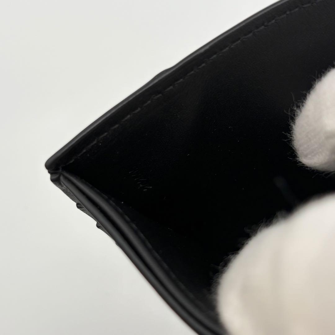 【極美品】ロエベ 折り財布 パズル アナグラム ロゴ ブラック バイフォールド