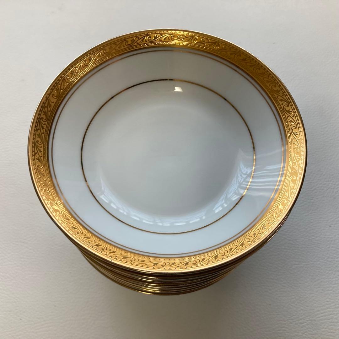 ノリタケ レジェンダリー クレストウッド ゴールド 金彩 13枚 レトロ