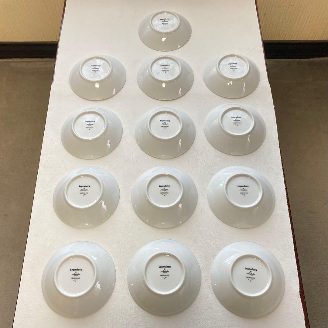 ノリタケ レジェンダリー クレストウッド ゴールド 金彩 13枚 レトロ