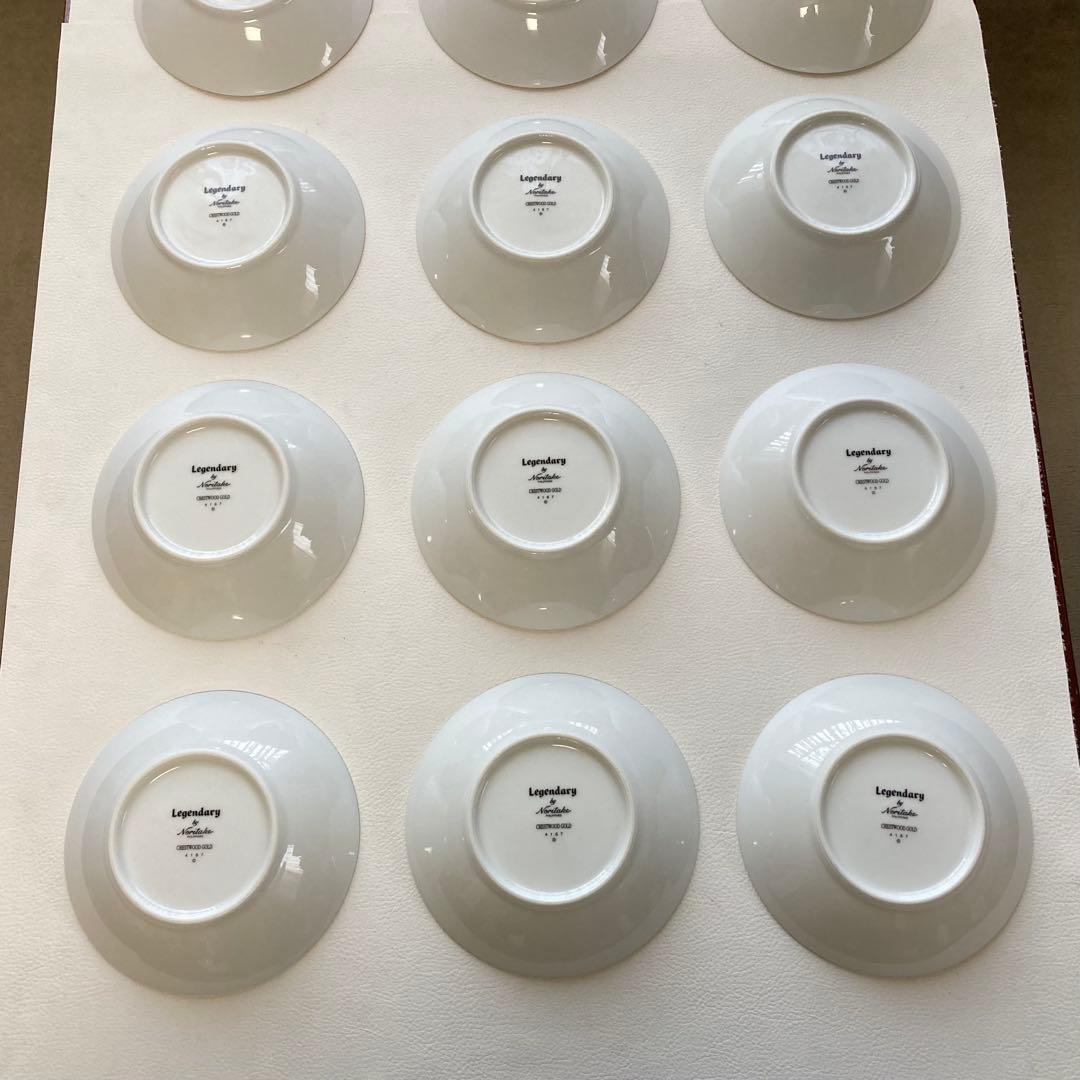 ノリタケ レジェンダリー クレストウッド ゴールド 金彩 13枚 レトロ