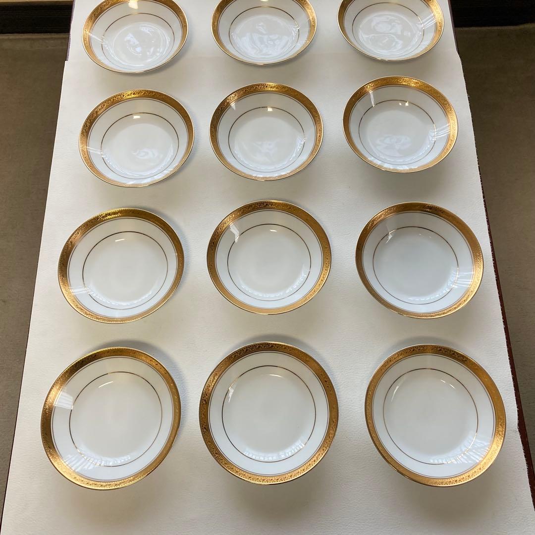 ノリタケ レジェンダリー クレストウッド ゴールド 金彩 13枚 レトロ