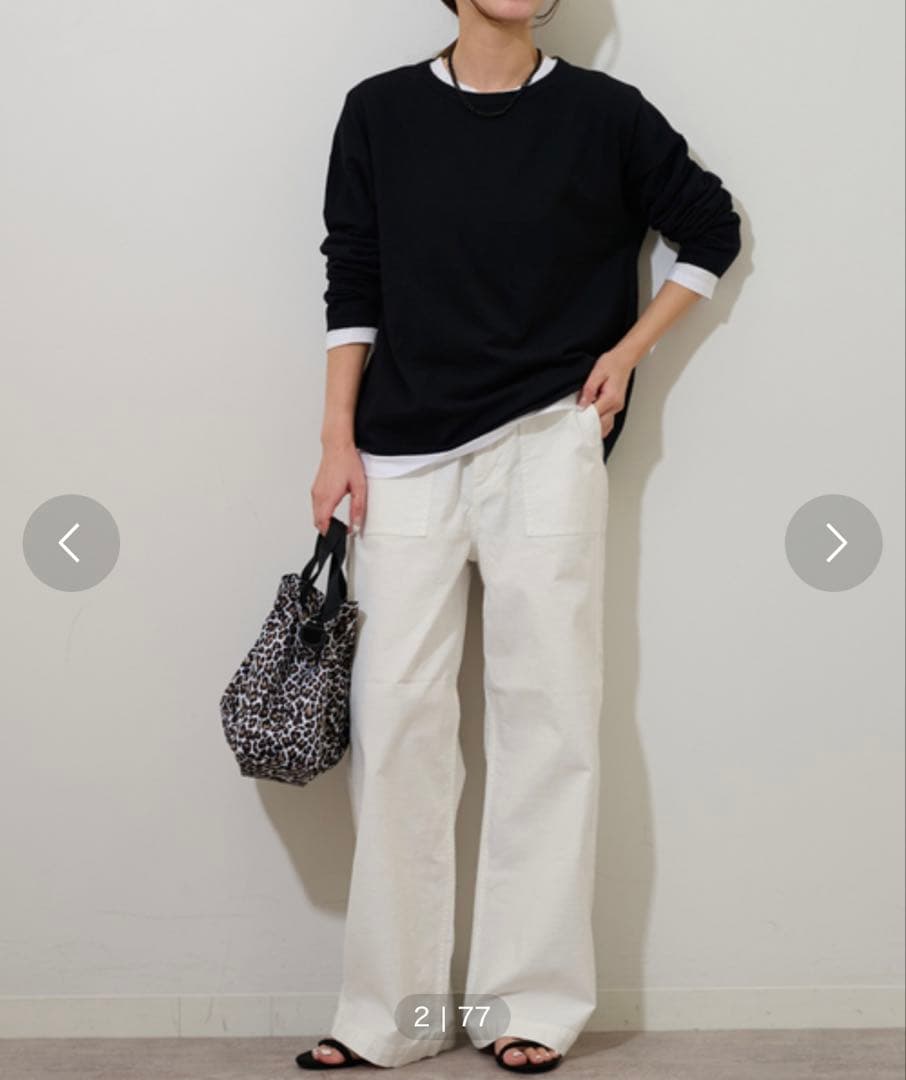 ジャーナルスタンダード　ワイドベイカーパンツ　34