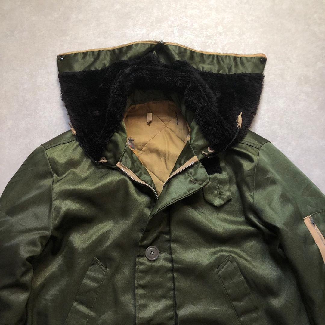 ユーロヴィンテージN-3B型フライジャケットスプリットフードミリタリー