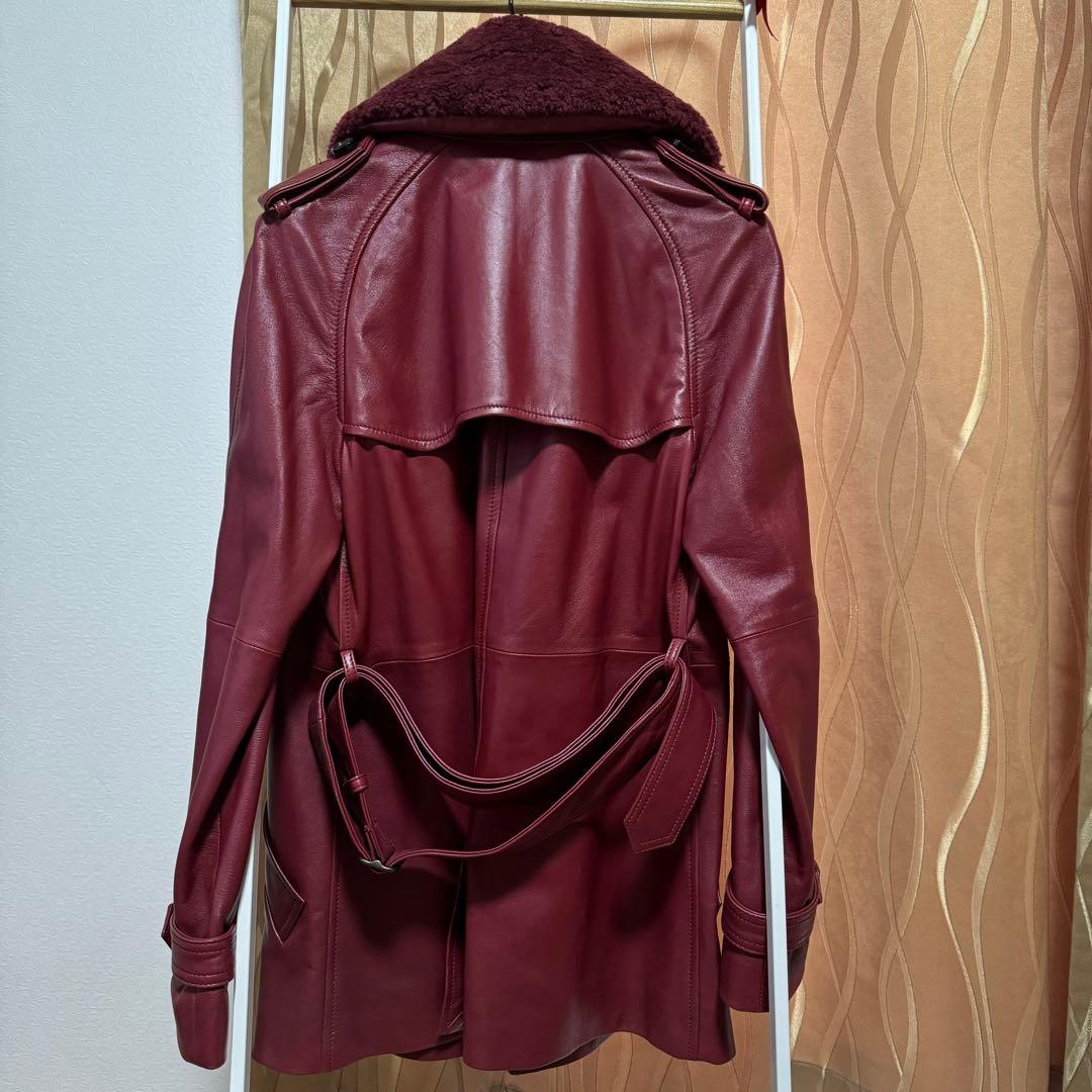 ミンチュエン【美品】コーチ　レザーショートトレンチコート