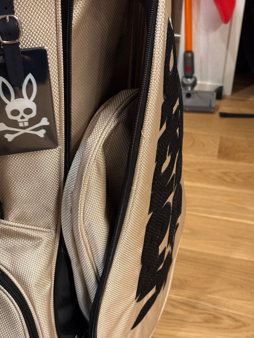 サイコバニー スタンドキャディバッグ BLOCK PB アイボリー　2024秋冬