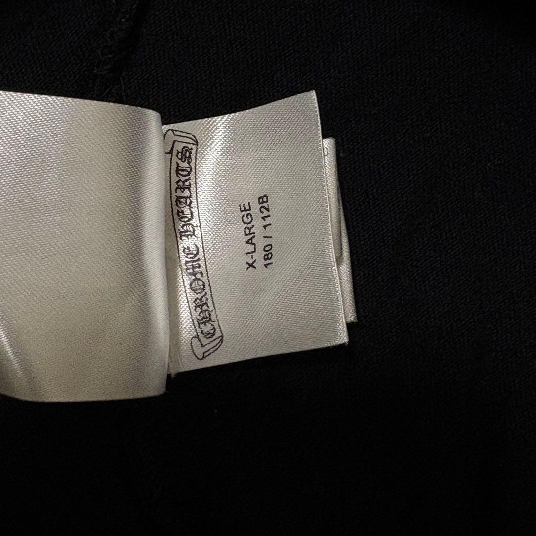 CHROME HEARTS ブラック ネックロゴTシャツ XL