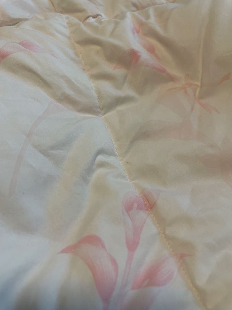 ダウン90% 丸八真綿　薄掛羽毛布団　3分割タイプ