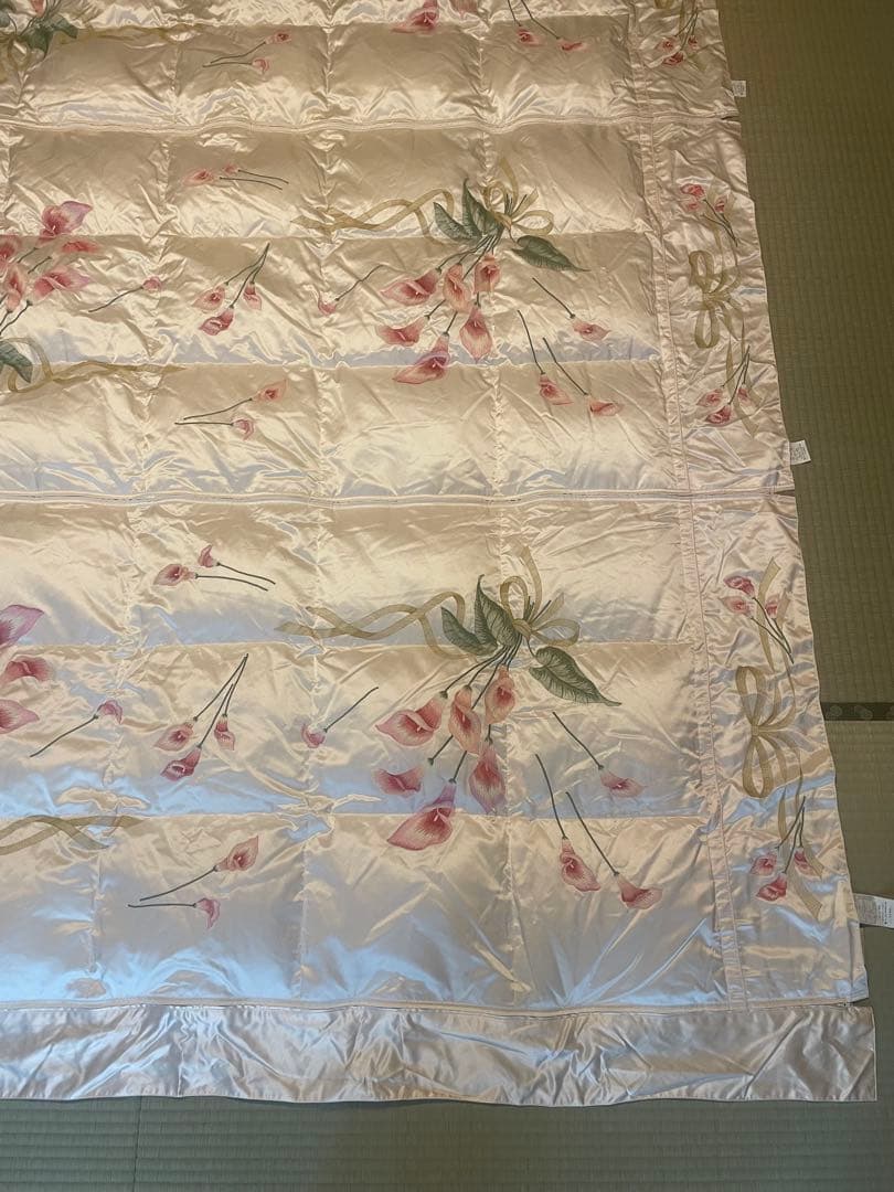 ダウン90% 丸八真綿　薄掛羽毛布団　3分割タイプ