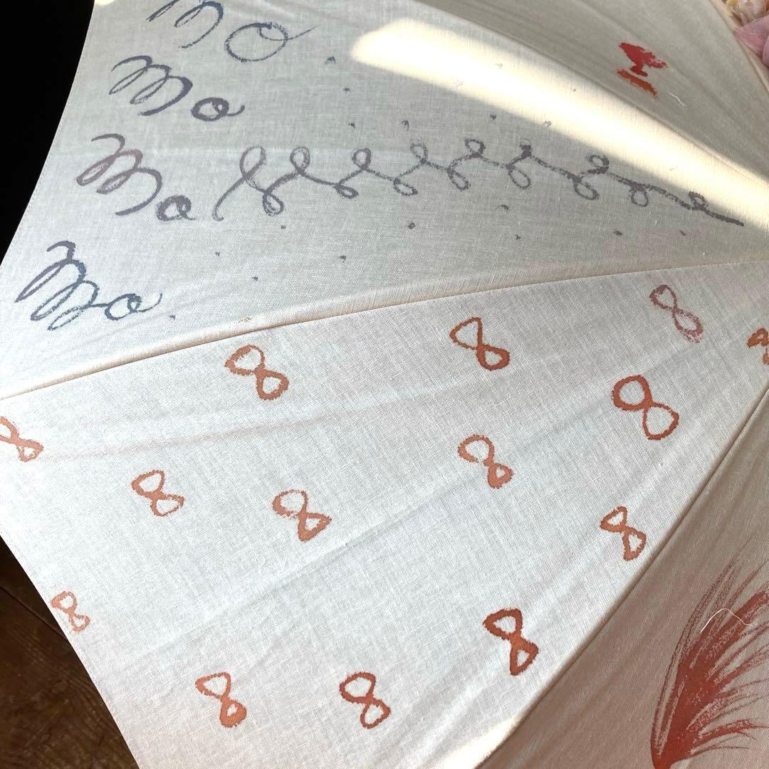 最終⭐️コシラエル⭐️貴重な手書きとコラージュ 一点物！日傘　cocilaelle