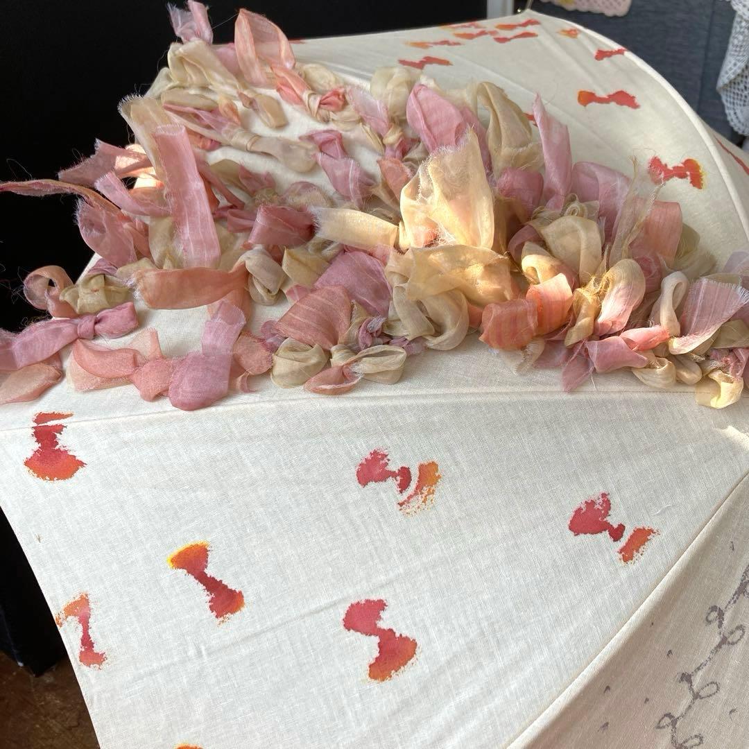 最終⭐️コシラエル⭐️貴重な手書きとコラージュ 一点物！日傘　cocilaelle