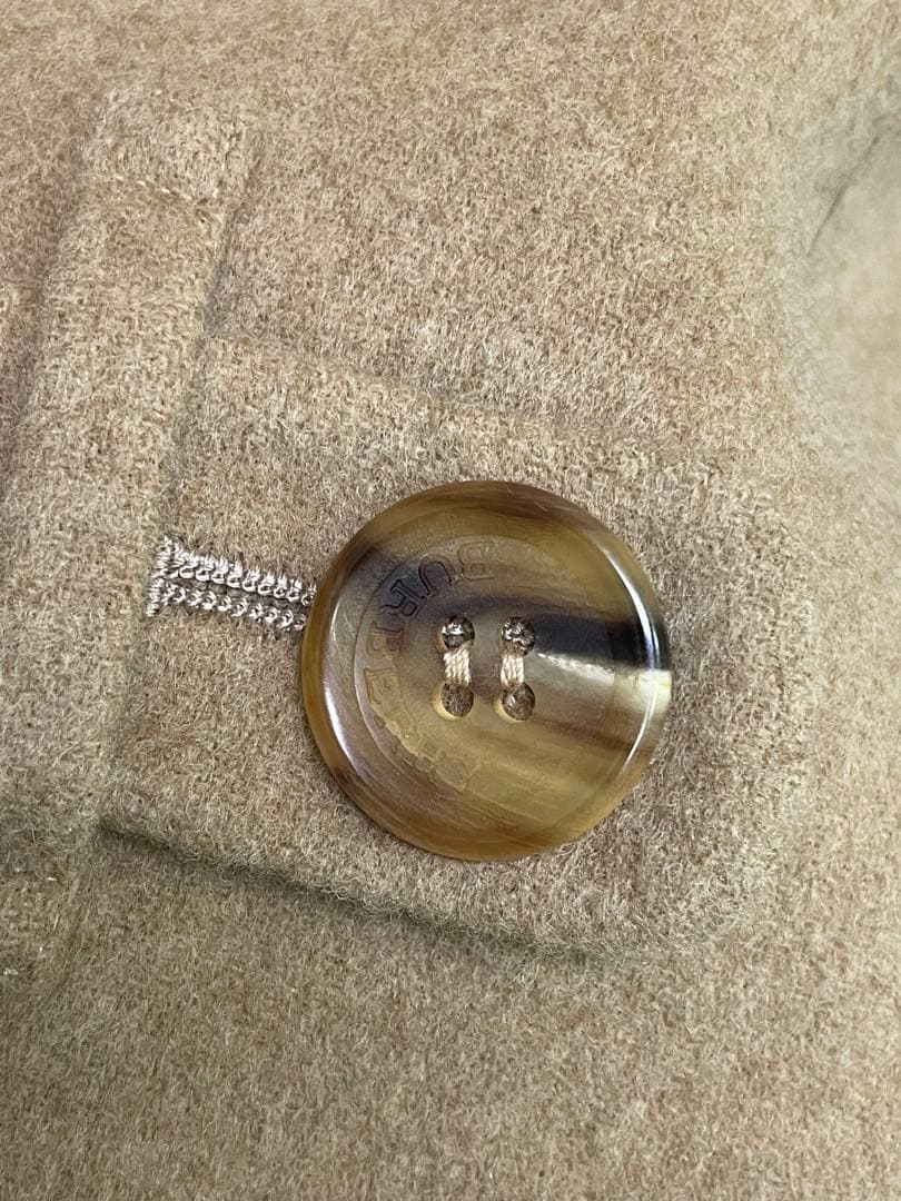 極美品　BURBERRY カシミヤ　チェック柄　ベージュ ロングコート　ウール