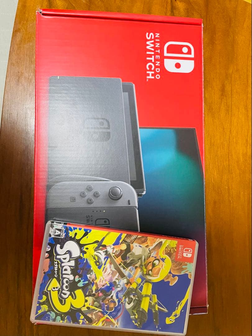Nintendo Switch 本体　グレー　スプラ3 ソフト【おまけつき！】