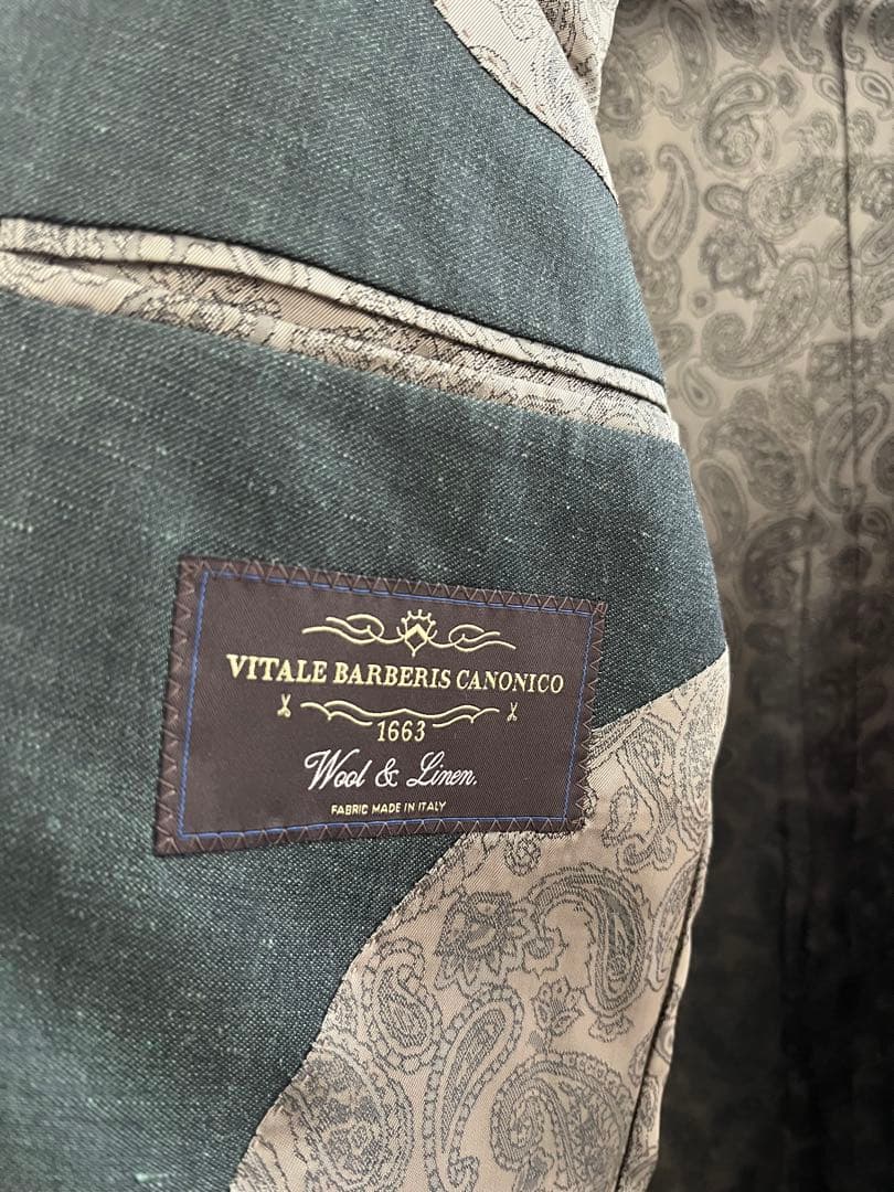 【超美品】カーキ グリーンスーツセット (ジャケット・スラックス)