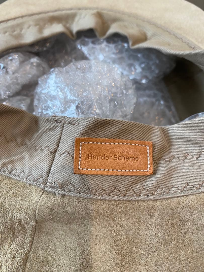 【Hender Schemeエンダースキーマ】ピッグレザーキャスケット