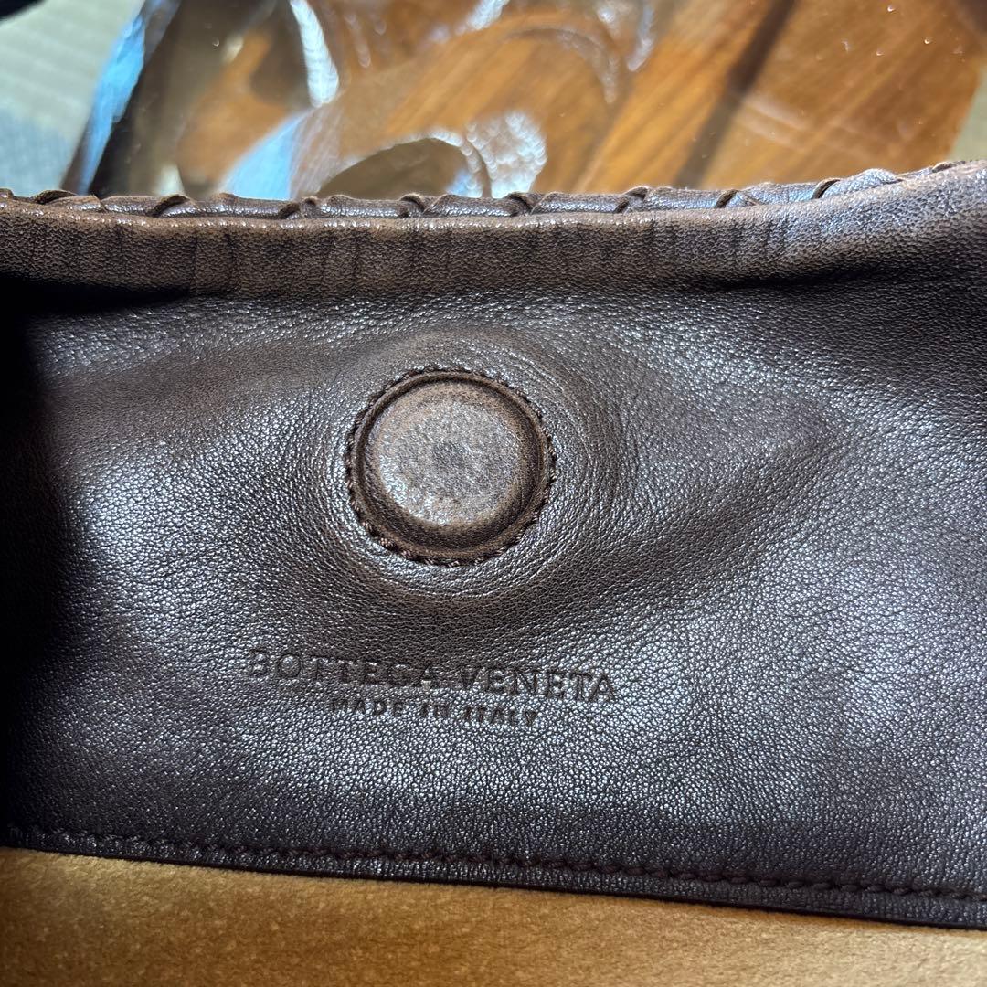 Bottega Veneta ブラウンレザーショルダーバッグ