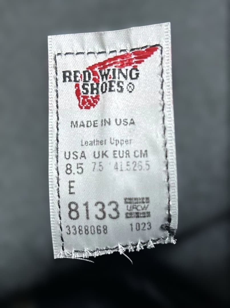 m&m_WORLD レッドウイングスーパーソール8133サイズ26.5cm