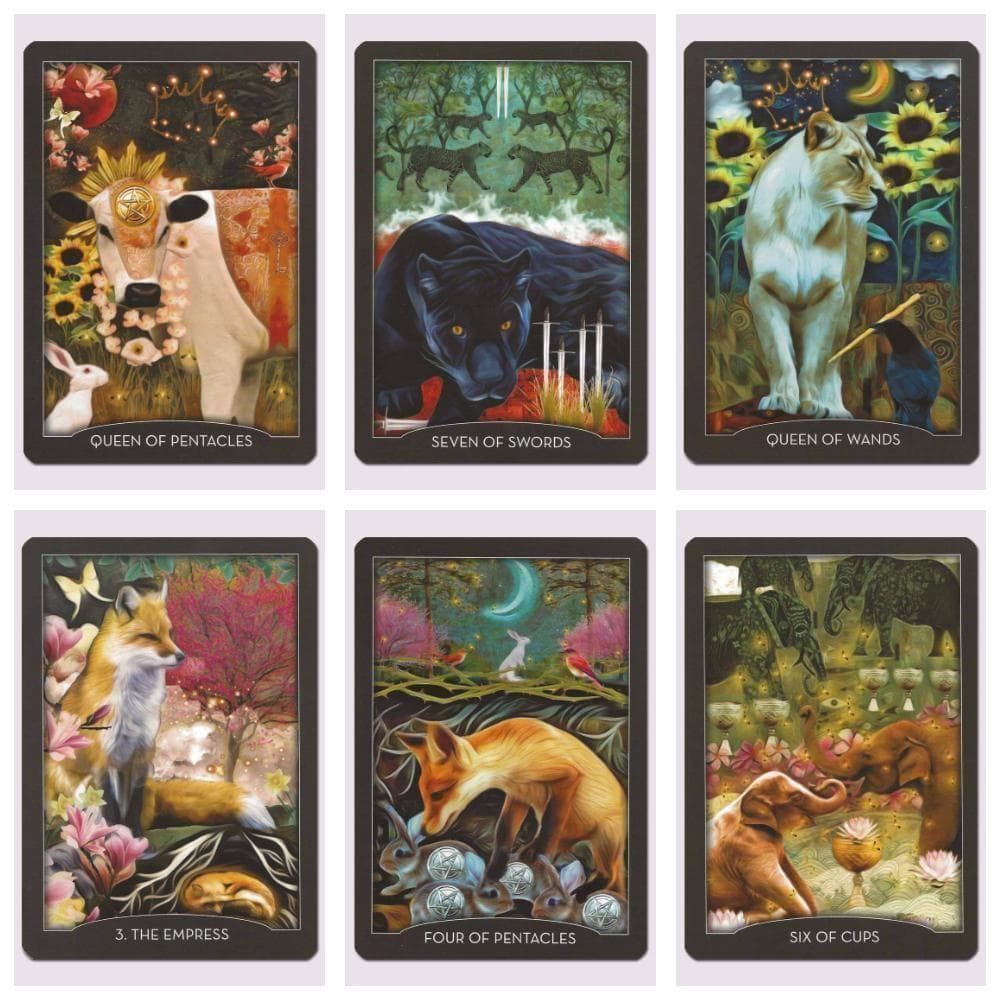 ★正規品タロットカード★人気作者の美麗デッキ✨美しい夜の動物たちのタロット