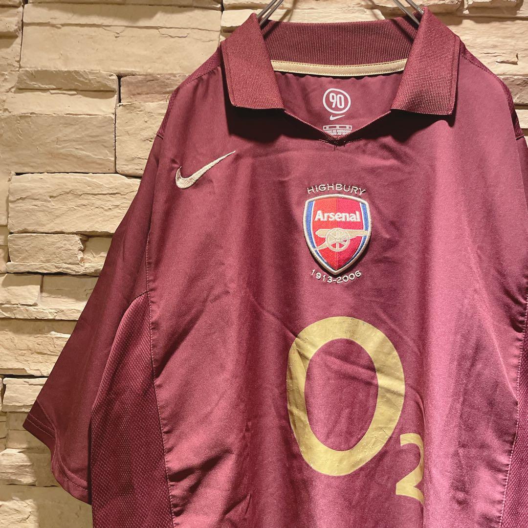 【希少】NIKEナイキ×アーセナル/05-06/ユニフォーム/モロッコ製/M