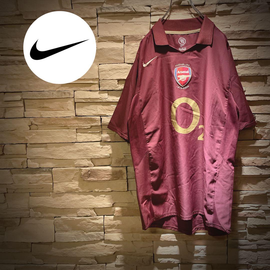 【希少】NIKEナイキ×アーセナル/05-06/ユニフォーム/モロッコ製/M