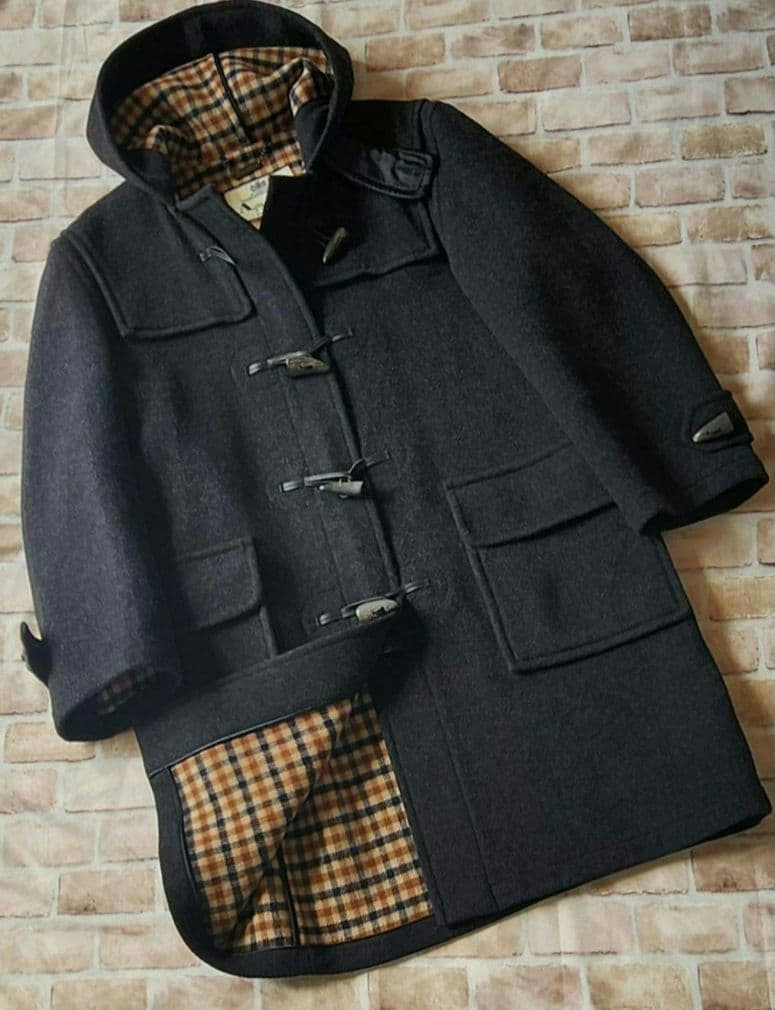 Aquascutum　アクアスキュータム ロング丈フード付　ダッフルコート