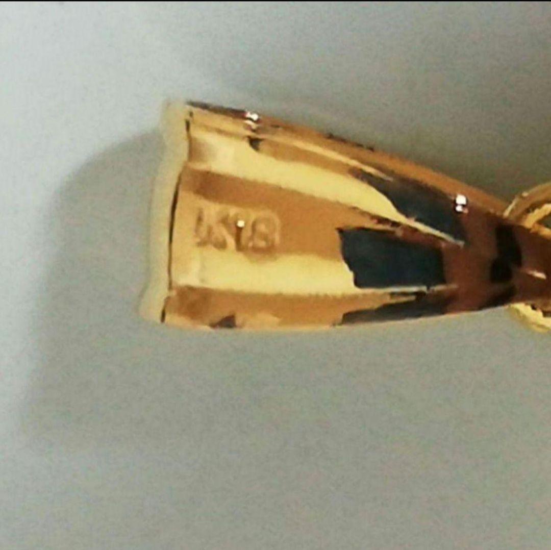 【なりページ】K18 ゴールドバーモチーフ ペンダントトップ