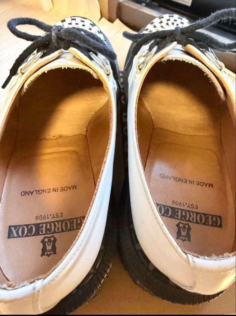 E COX SKIPTON ホワイト サイズ7(26㎝)