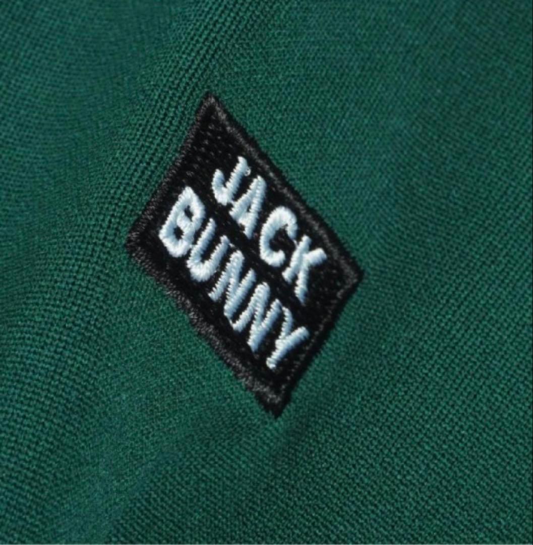 新品 パーリーゲイツ ジャックバニー ソフトタッチ 裏起毛パーカー(5)L/緑