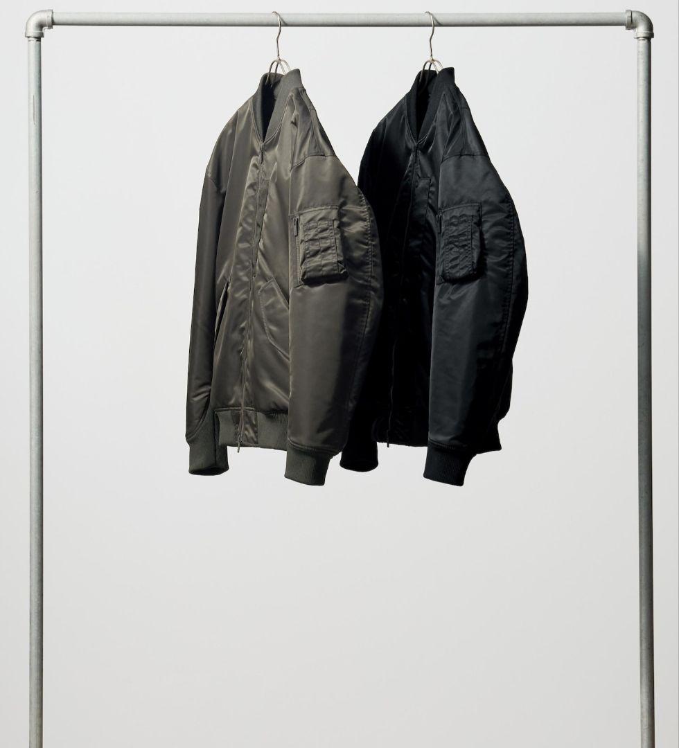 UNIQLO +J ハイブリッドダウンオーバーサイズMA-1 XL 黒 タグ付