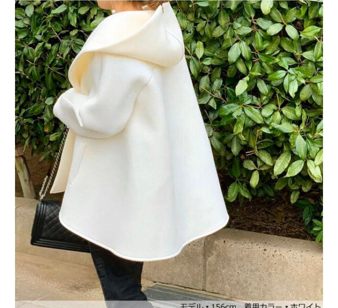 トレフルプラスワン TREFLE+1 フード変形 ボンディング ショートコート