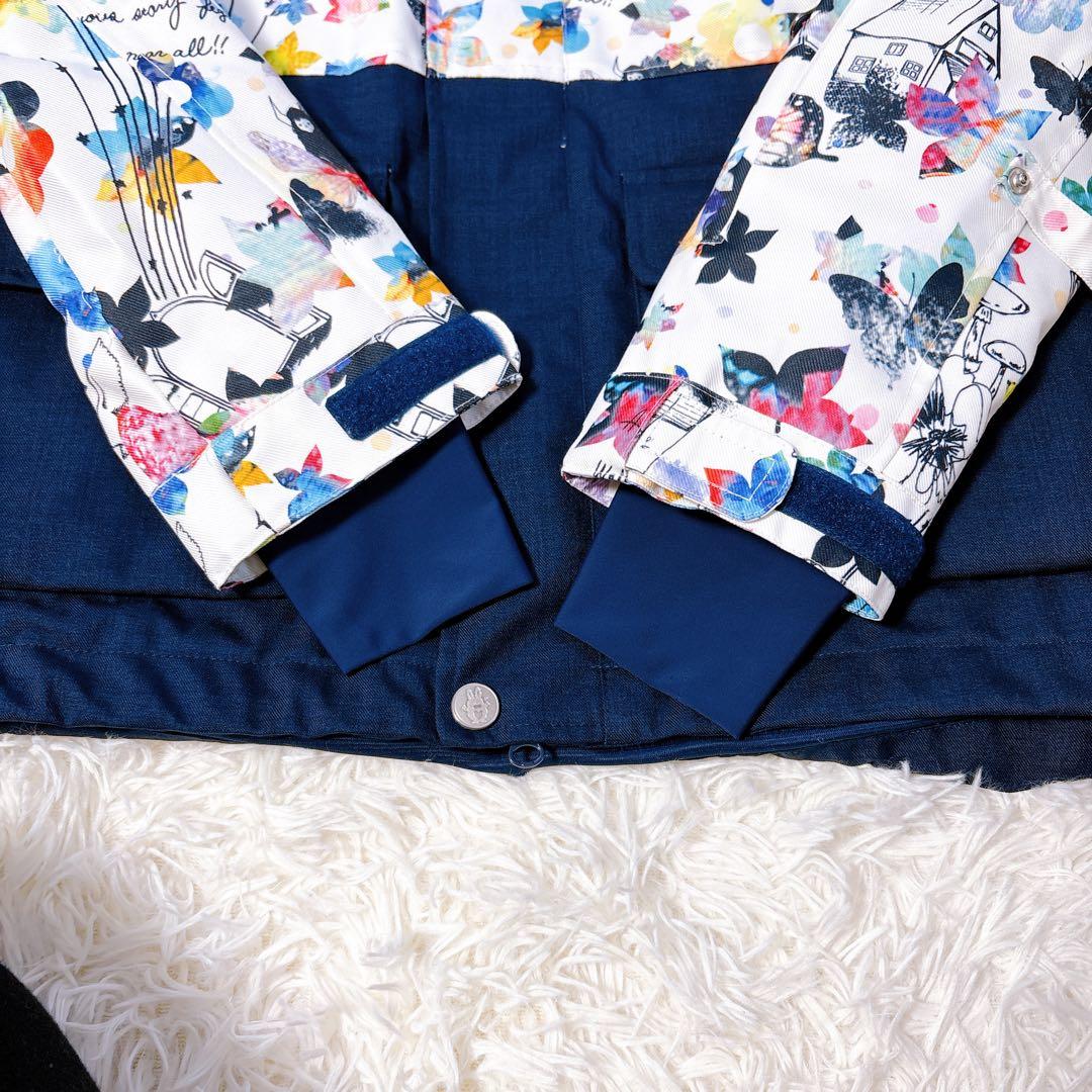 【極美品】ScoLar スカラー スキー スノーボードウェア上下セット　総柄