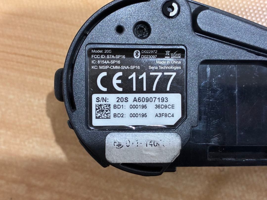 SENA 20S インカム　セナ