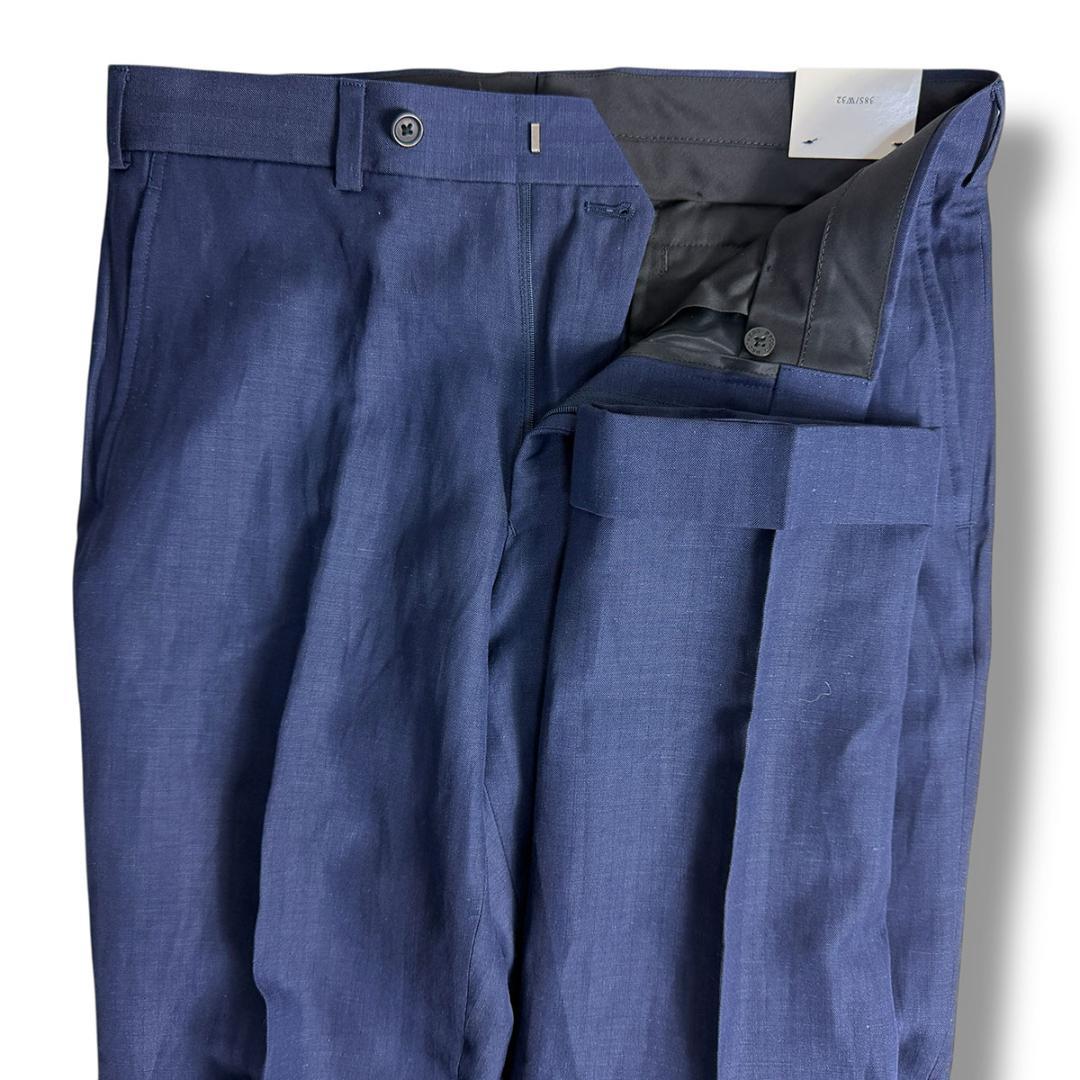 J5241新品ブルックスブラザーズ カノニコ生地リネンヘリンボーン柄スーツ 38