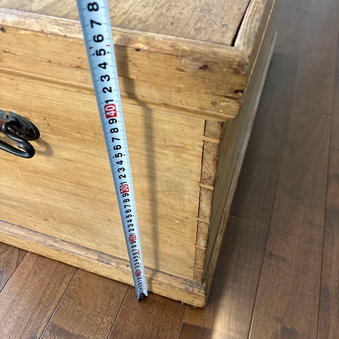 ブランケットボックス　アンティークパイン