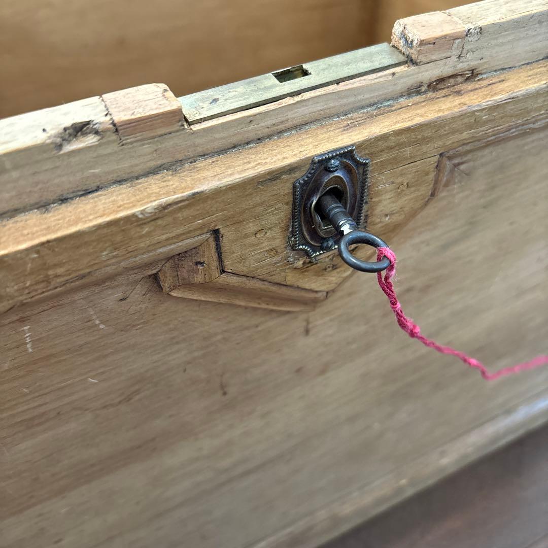 ブランケットボックス　アンティークパイン