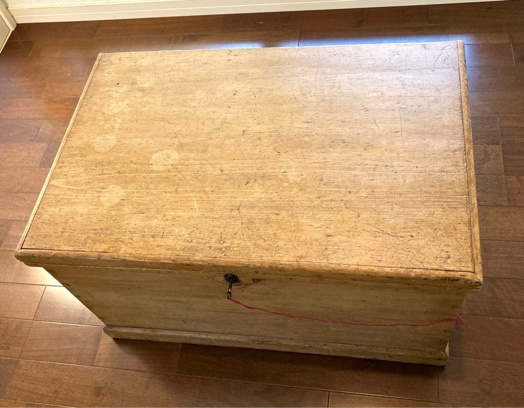 ブランケットボックス　アンティークパイン