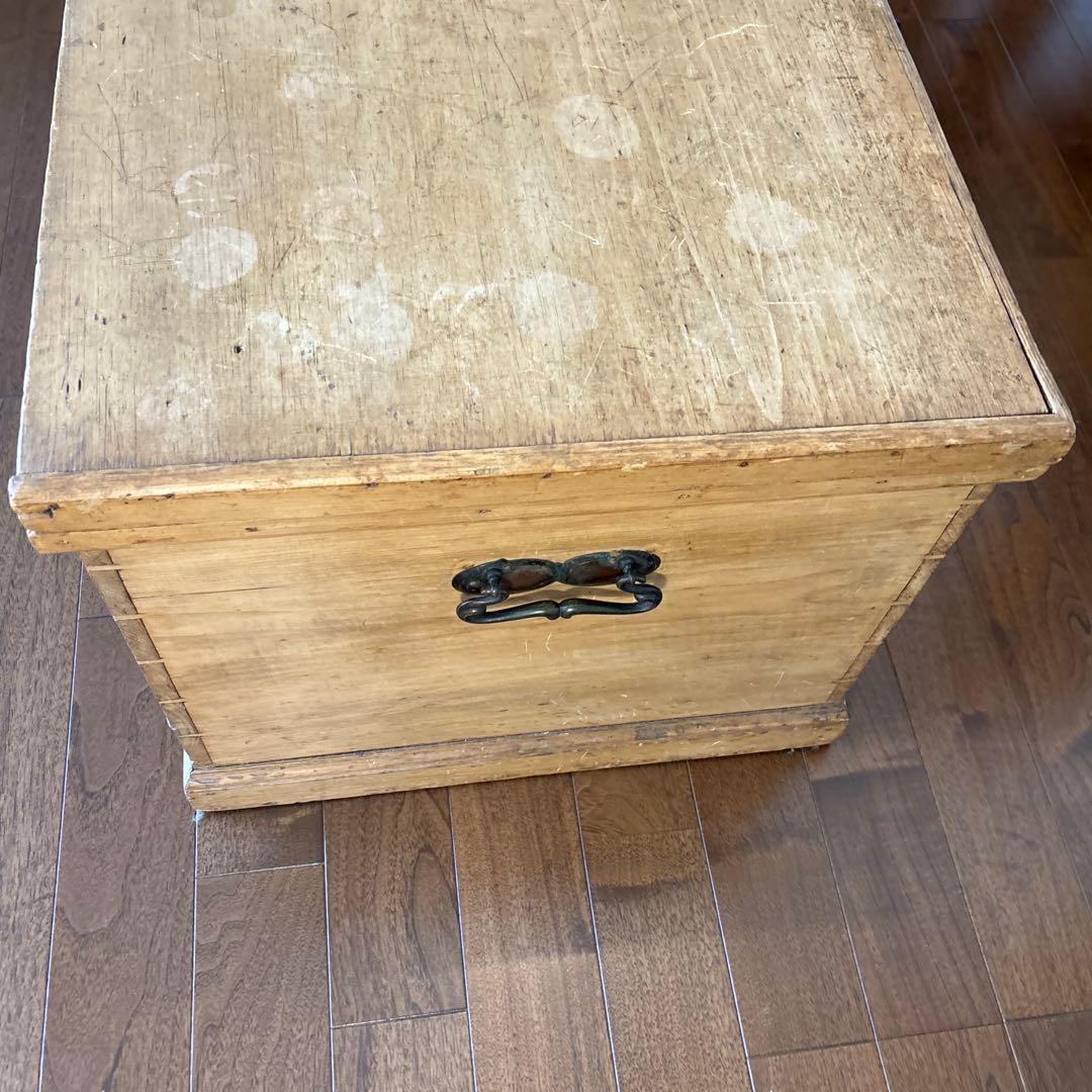 ブランケットボックス　アンティークパイン